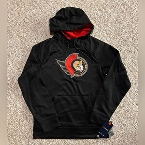 New Ottawa Senators Black Fanatics Hoodie - Adult Size M  NWT